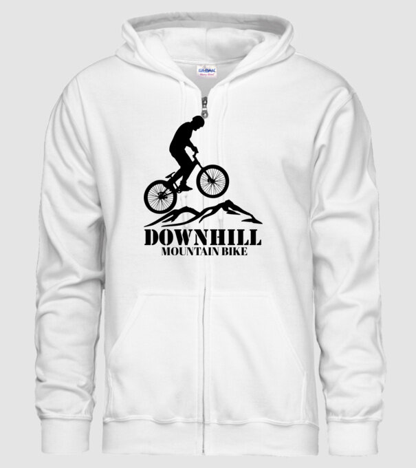 DOWNHILL minta fehér pólón