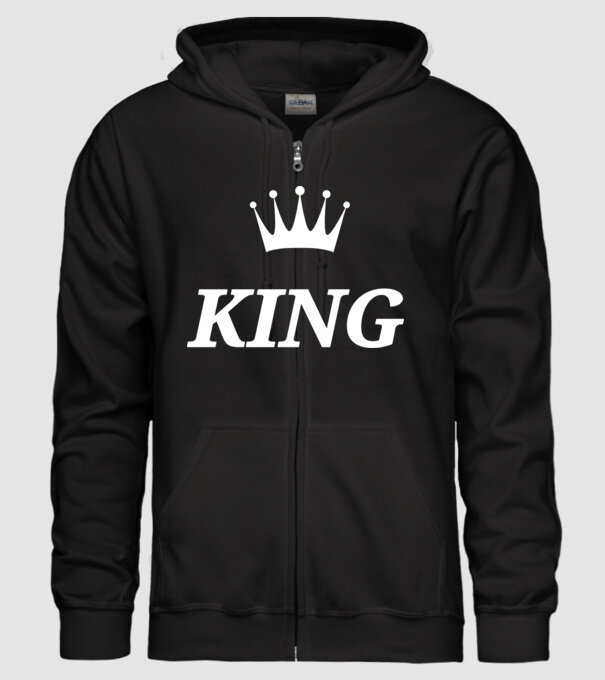 King minta fekete pólón