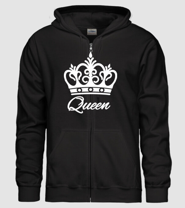 Queen minta fekete pólón