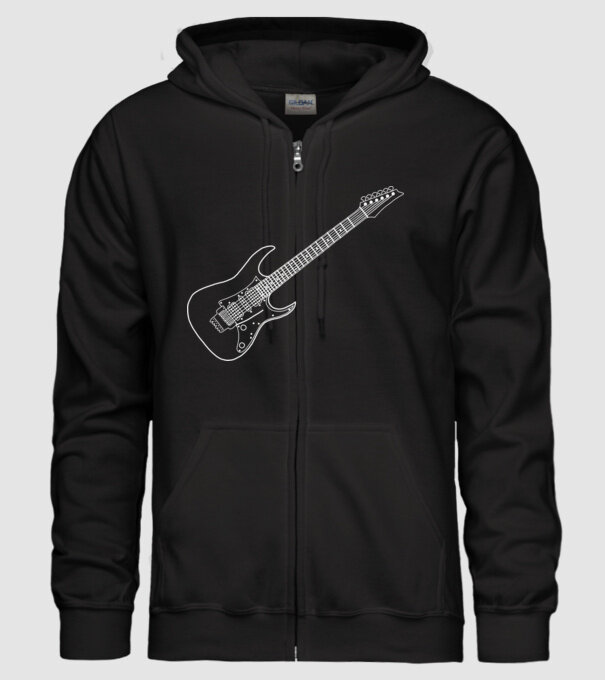 Rock minta fekete pólón