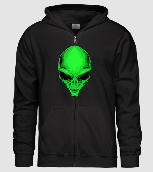 ufo minta fekete pólón