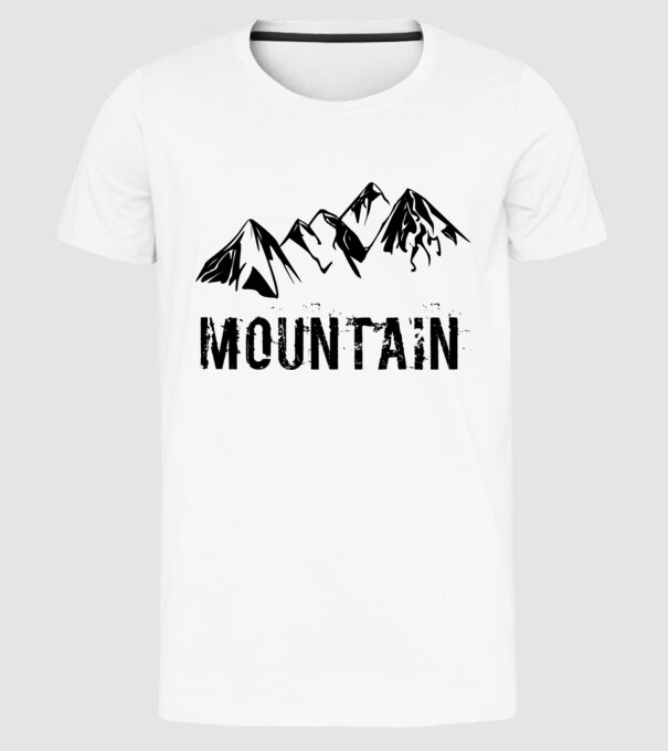 Mountain  minta fehér pólón