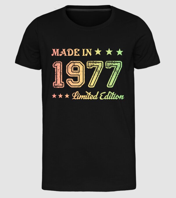 1977 minta fekete pólón