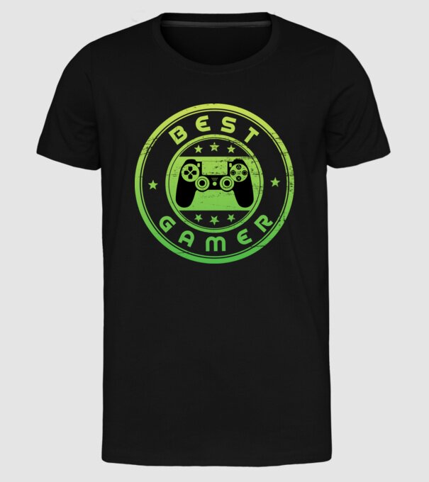 Best gamer minta fekete pólón