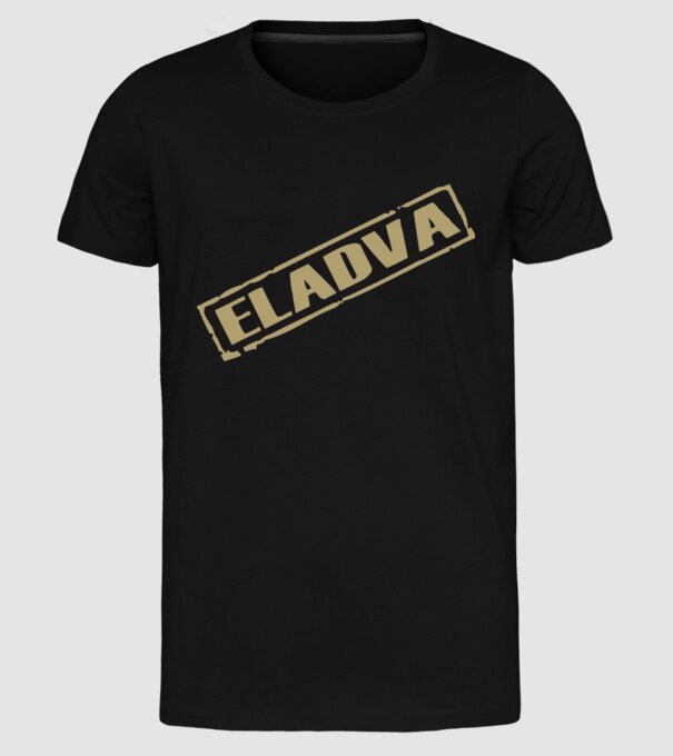 Eladva minta fekete pólón