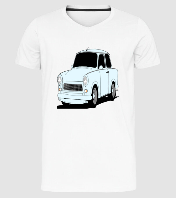 Trabant minta fehér pólón