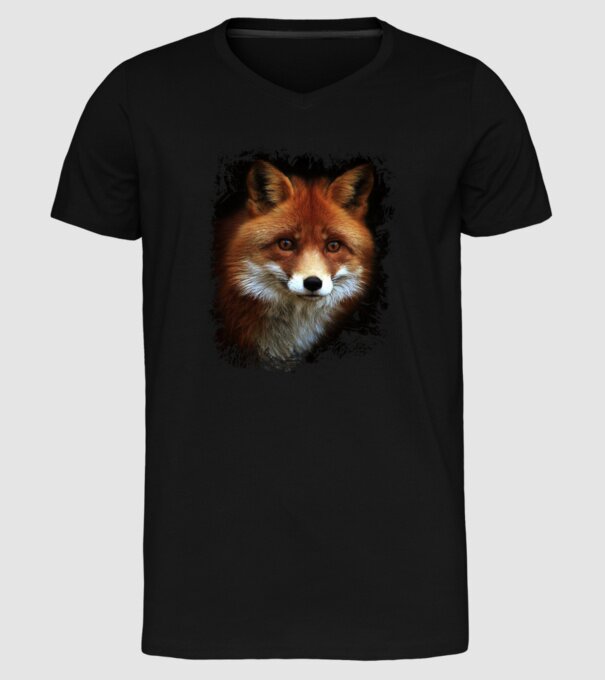 Fox minta fekete pólón