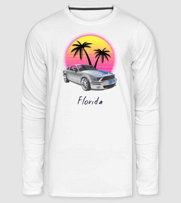 Florida  minta fehér pólón