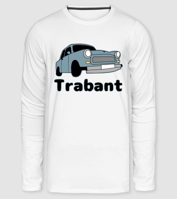Trabant minta fehér pólón