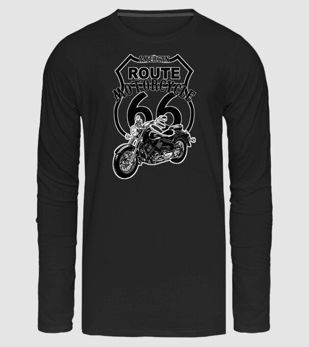 american motorcycle minta fekete pólón