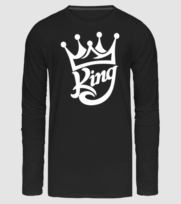 King minta fekete pólón
