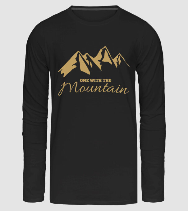 Mountain minta fekete pólón