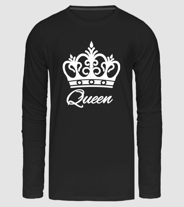 Queen minta fekete pólón