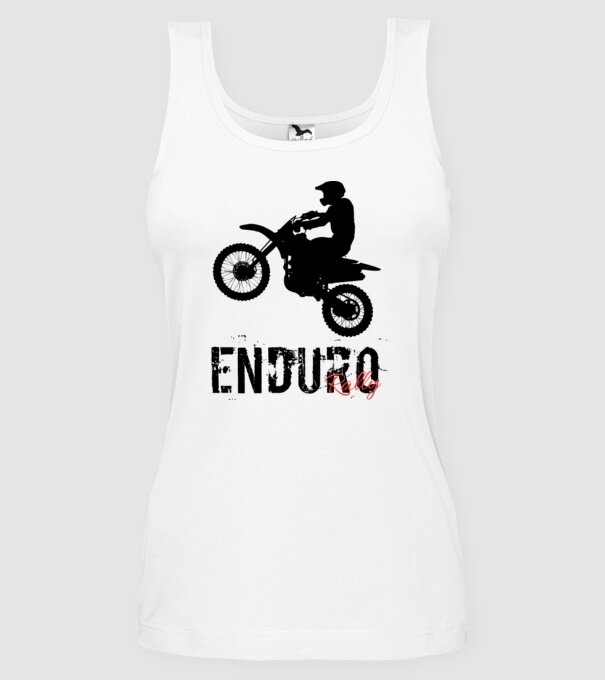 Enduro rally minta fehér pólón
