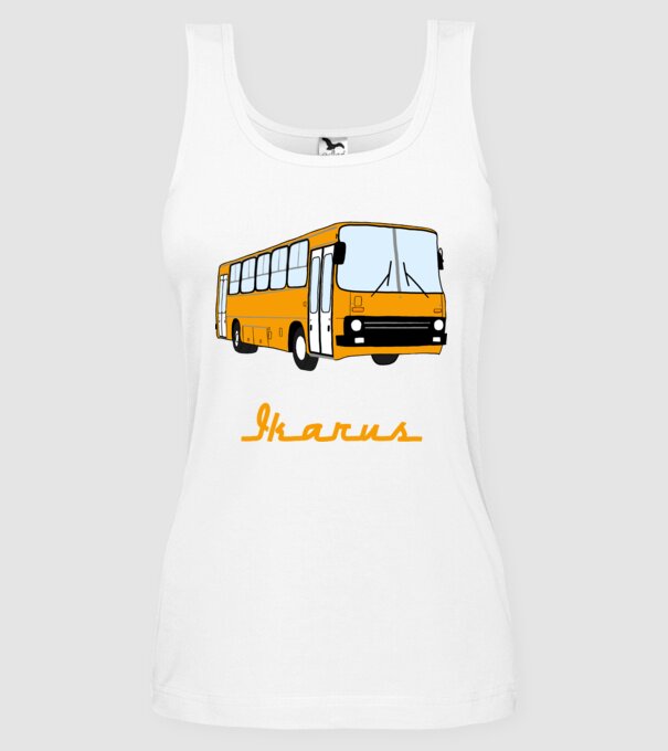 Ikarus minta fehér pólón
