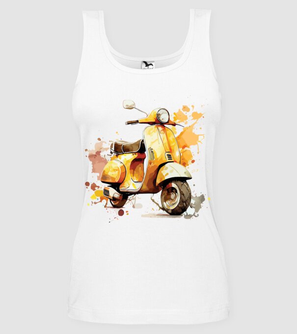 Motor  minta fehér pólón