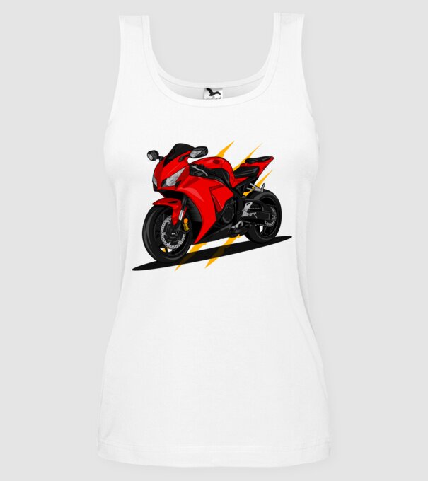 Sport motor minta fehér pólón