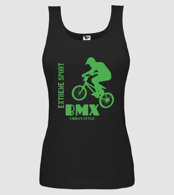 Bmx minta fekete pólón