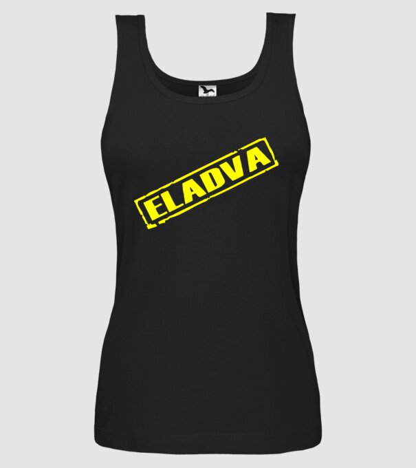Eladva minta fekete pólón