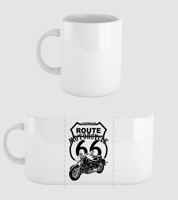 american motorcycle minta fehér pólón