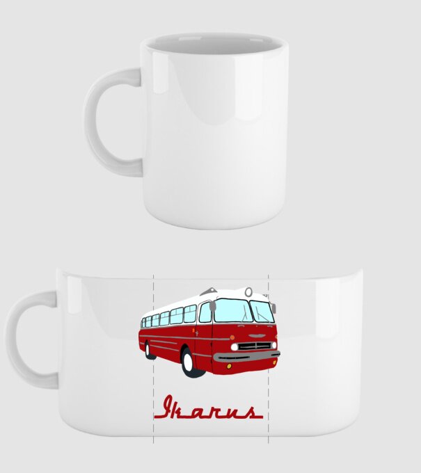 Ikarus 55 minta fehér pólón