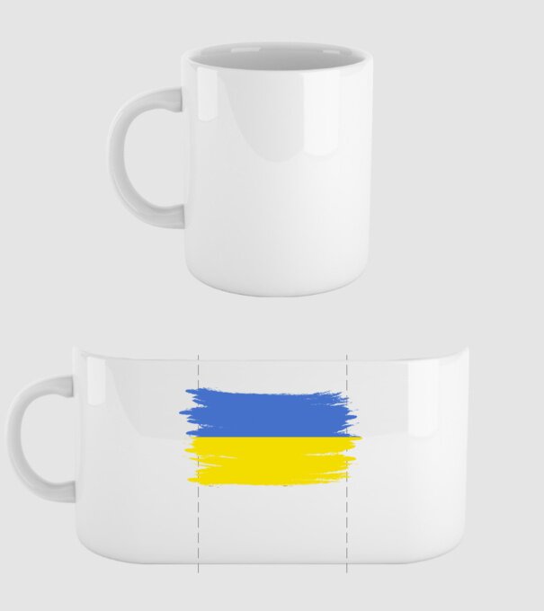 Ukraine minta fehér pólón