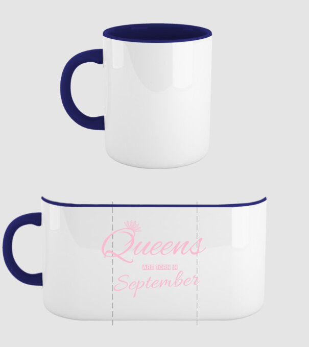 Queens minta sötétkék pólón