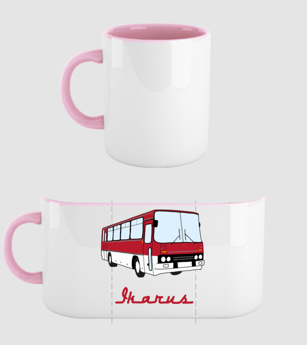 Ikarus minta világos rózsaszín pólón