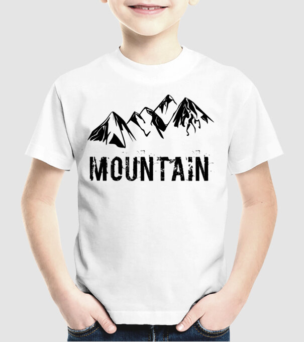 Mountain  minta fehér pólón