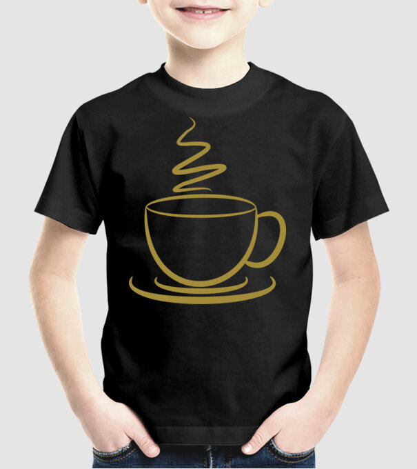 coffee   minta fekete pólón