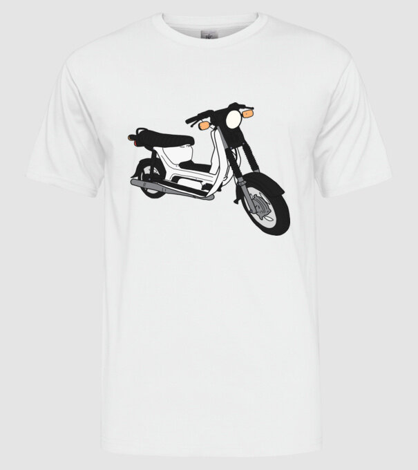 Simson sr50 minta fehér pólón