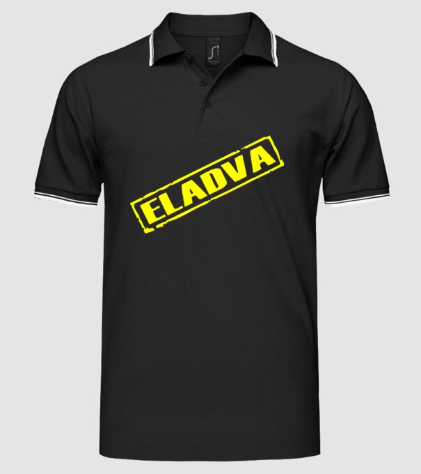 Eladva minta fekete pólón