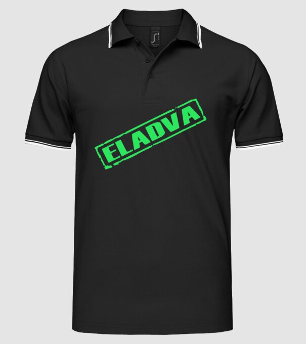 Eladva minta fekete pólón