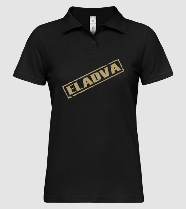 Eladva minta fekete pólón