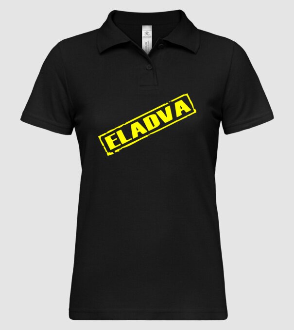 Eladva minta fekete pólón