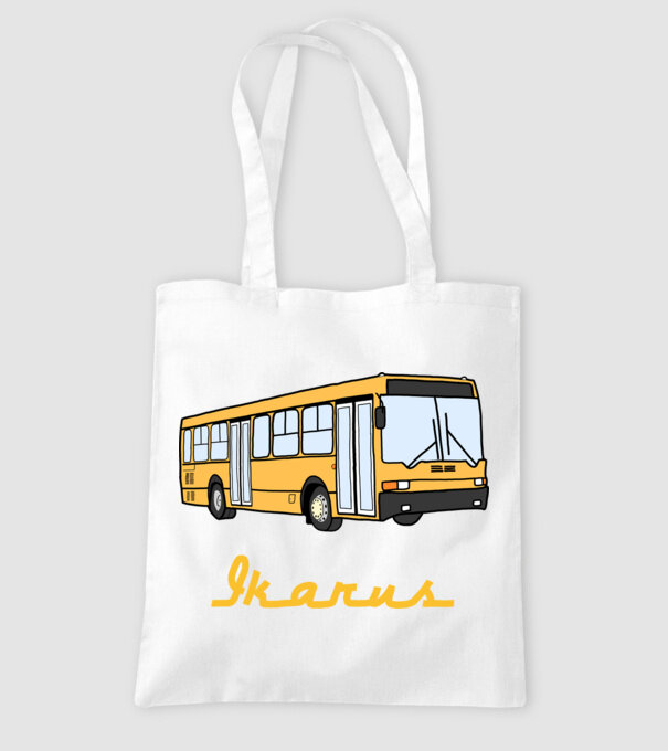 Ikarus  minta fehér pólón