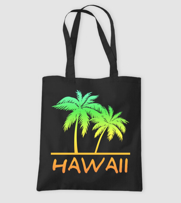 Hawaii minta fekete pólón