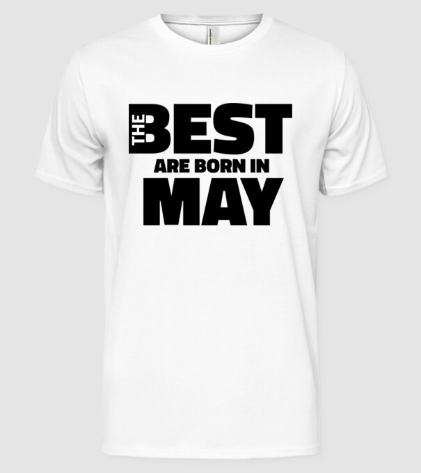 The Best are born in minta fehér pólón