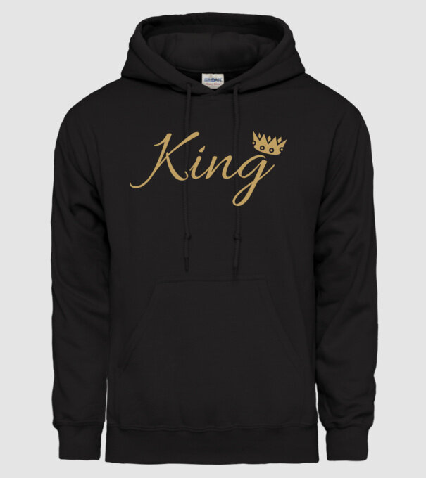 King minta fekete pólón