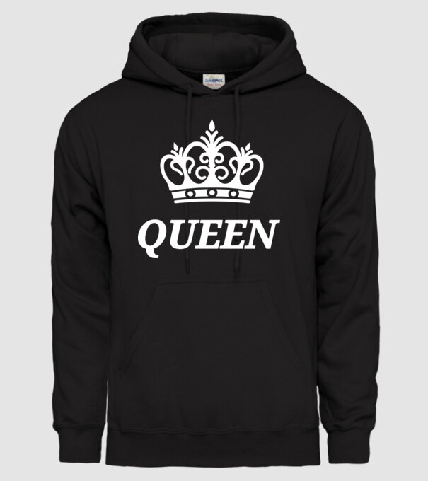 Queen minta fekete pólón