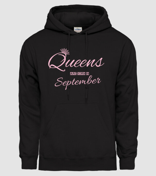 Queens minta fekete pólón