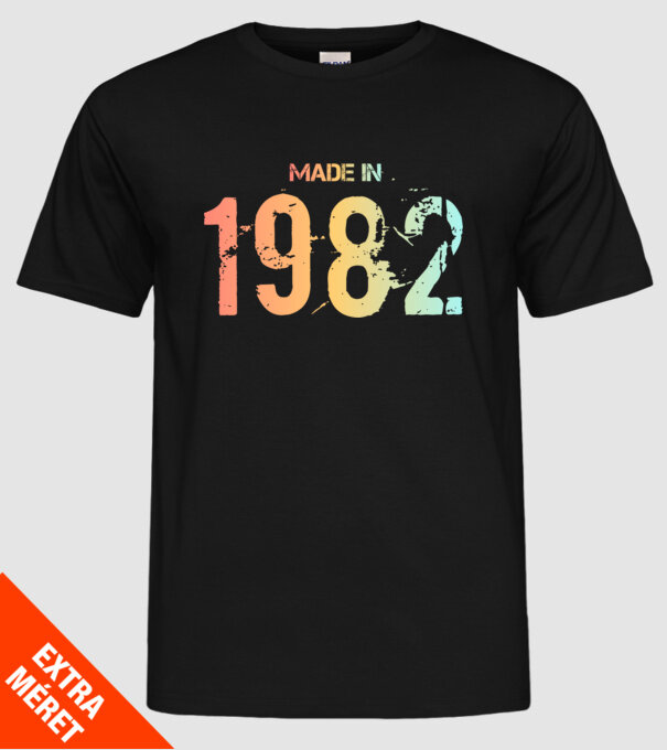 1982 minta fekete pólón