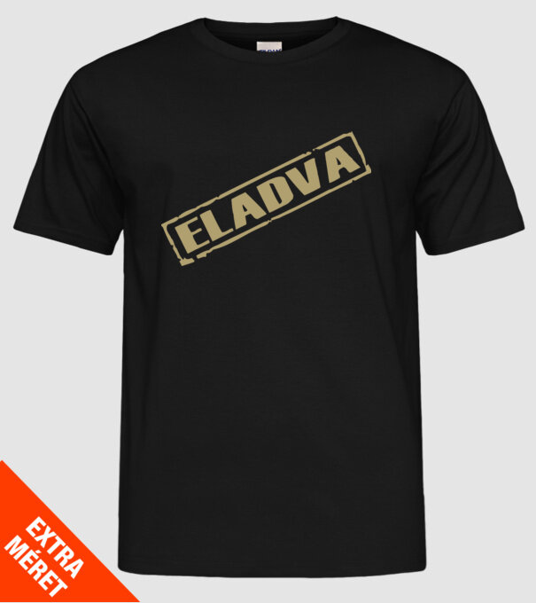 Eladva minta fekete pólón