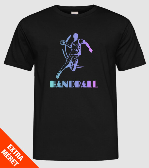 Handball  minta fekete pólón