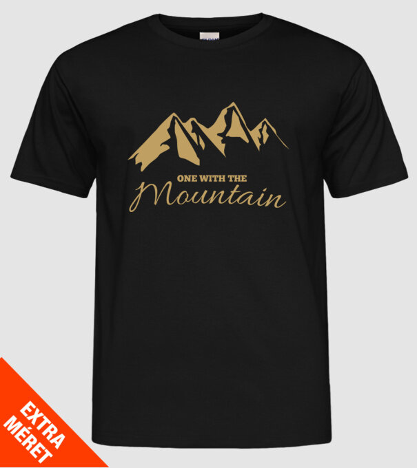 Mountain  minta fekete pólón