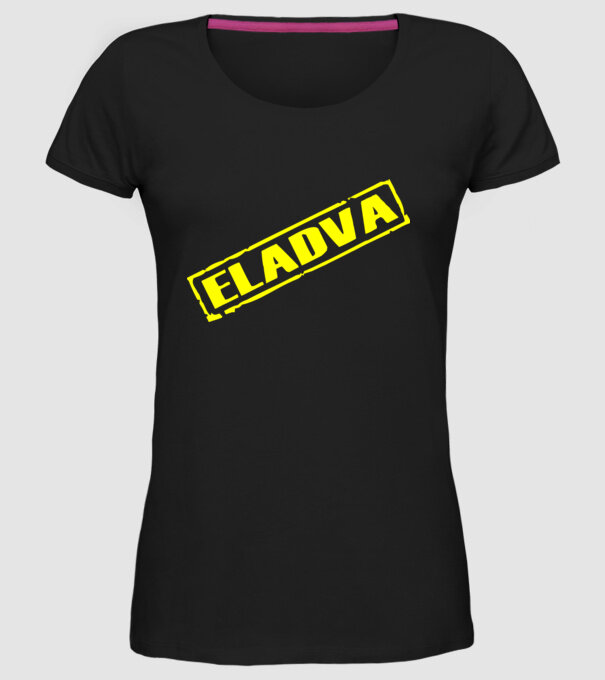 Eladva minta fekete pólón