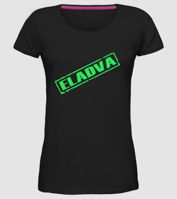 Eladva minta fekete pólón