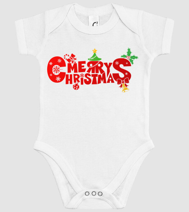 merry christmas minta fehér pólón