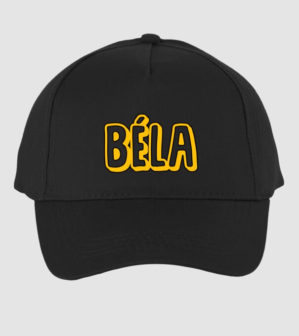 Béla minta fekete pólón