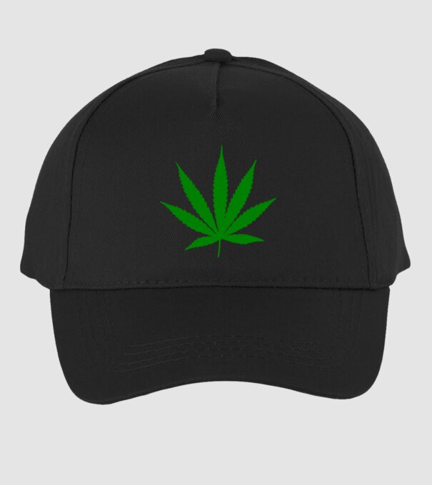 cannabis minta fekete pólón